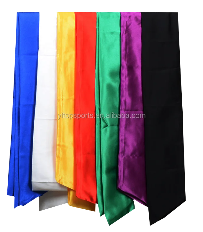 Wholesale Martial Arts Custom logo Tai Chi Belt Satin Kungfu Sashes Belt