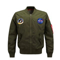 Lightweight American College Jacketnasa Men's Usa Flag Nasa Flight Jacket Custom Wholesale