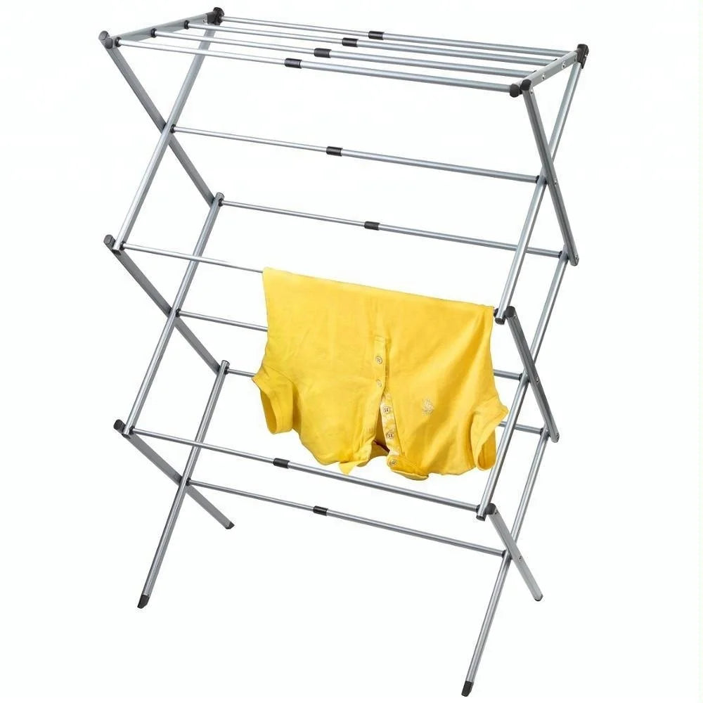 Laundry Foldable Drying Rack Horse Extendable Telescopic Clothes Dryer