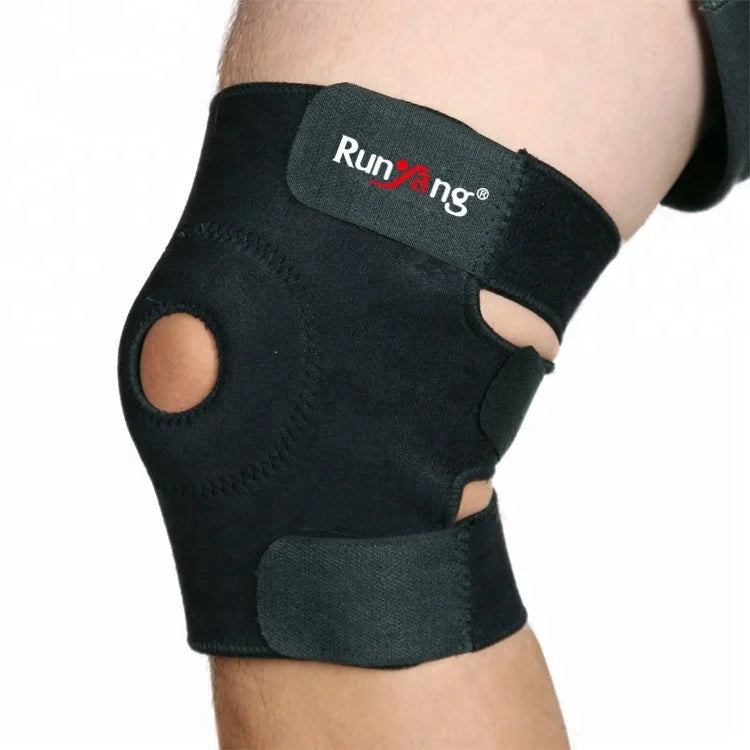 Adjustable Open Patella Knee Brace for Knee Pain Relief with Side Stabilizers Meniscus Tear ACL MCL Recovery for Men Women