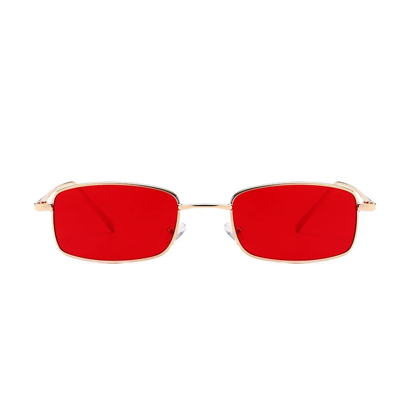 20533 Superhot Eyewear Fashion Men Women Small Metal Rectangle Sunglasses