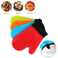 Dotted Style Heat Resistant Insulated Silicone Gloves with Cotton Liner Waterproof BBQ Oven Gloves