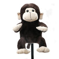 Wholesale Price Fast Delivery OEM ODM logo Portable Durable Brown Cute Monkey Plush Animal Driver Factory Custom Golf Headcover