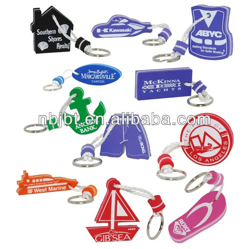 Plastic EVA Foam Floating Keychains
