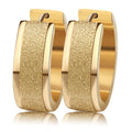 European and American Big Exaggerate Titanium Earrings Stainless Steel Arc -Shaped Plush Fashion Earring