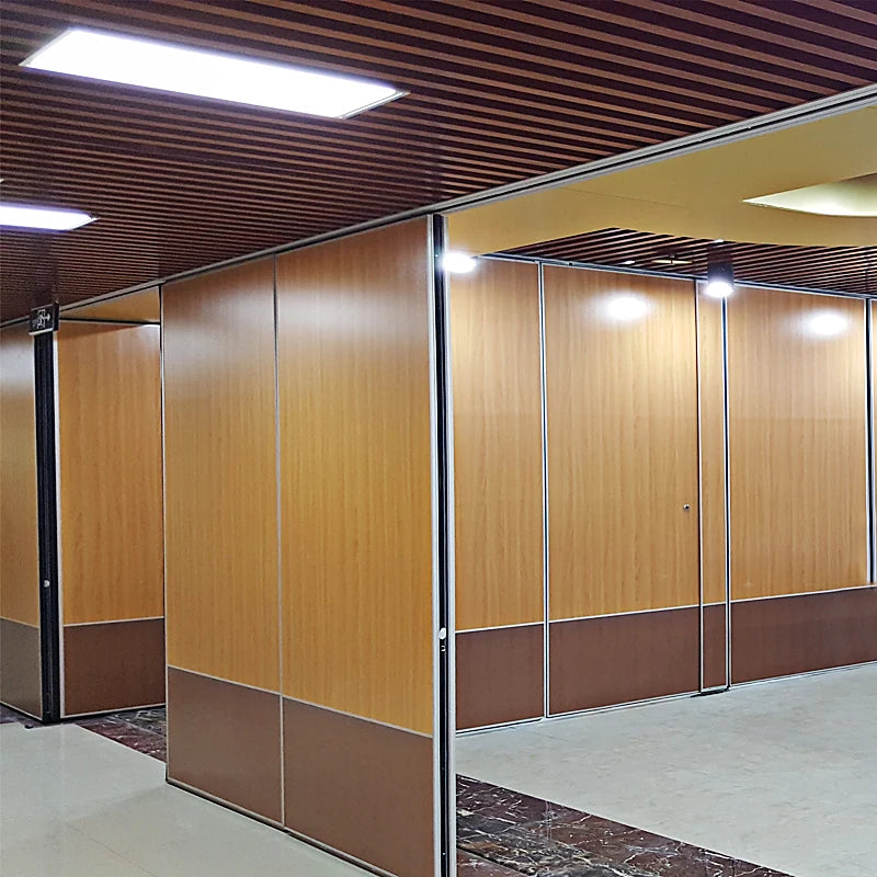 No MOQ Sliding Aluminium Removable Acoustic Partition Walls Foldable for Office Dining Kitchen Warehouse Outdoor School Use