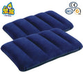 Wholesale Prompt Outdoor Recreation Portable PVC Inflatable Square Flocking Travel Pillow