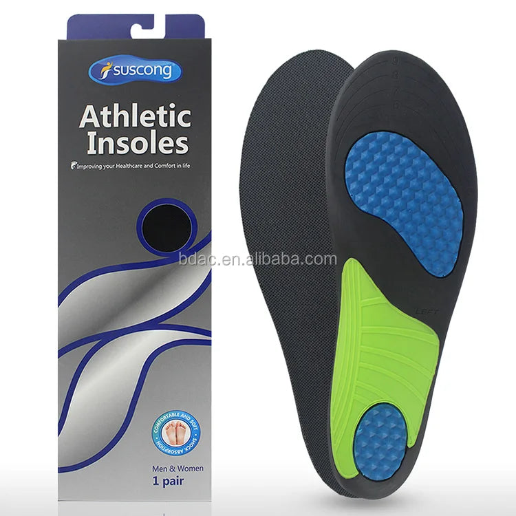 Factory Direct Sale Comfortable Sports Insoles Athletic Insoles with Shock Absorbance / Ultimate Protection for Walking