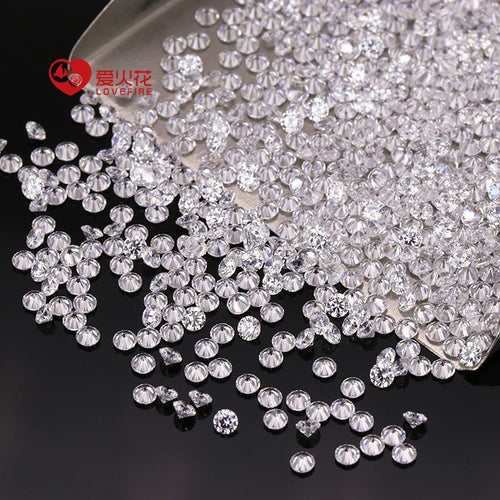 0.7mm - 2.0mm Small Size Hpht White DEF Color VVS VS SI Loose Round Cut Lab Grown Diamond