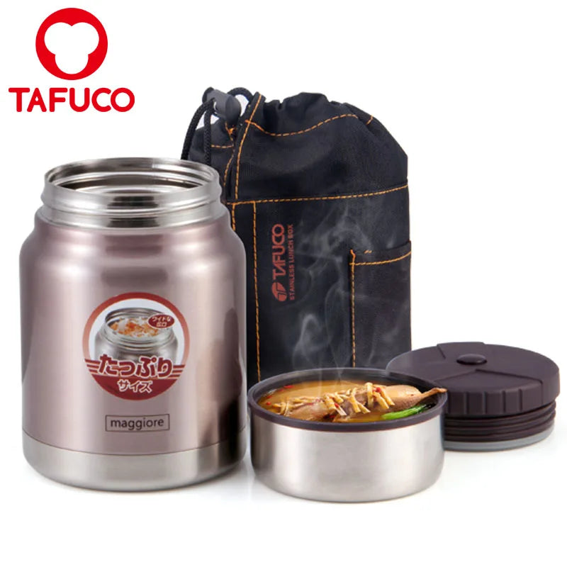 Food Warmer Vacuum Lunch Box Insulated Stainless Steel Thermos Food Jar Flask
