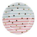 Wholesale New Hot Sell Disposable Vivid  250gsm  7 Inch Gold Triangle Paper Plates