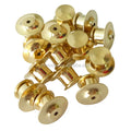 Wholesale Gold Deluxe Clutch Pin Back Metal Copper Locking Pin Back
