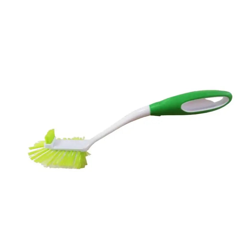 Eco-Friendly PP Dish Cleaning Brush with TPR Soft Handle and Scourer