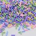 Long Cut Clay Slices Sprinkles Cake Decoration for Slime DIY Candy Dessert Toys Fluffy Slimes Supplies Mud Clay Charms 5mm