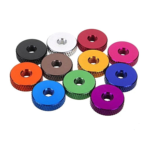 M4 M5 M6 Aluminum Anodized Manual Knurled Thumb Screw Nut Spacer for Healthcare Applications