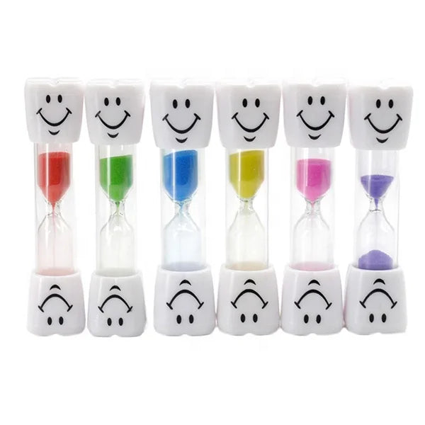 Plastic Sand Timer Teeth Shape 2 Minutes 3 Minutes 5 Minutes Plastic Smile Teeth Sand Timer