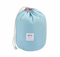 Cosmetic Pouch Handbag Toilet Bag Barrel Shaped Travel Cosmetic Bag Round Drawstring Makeup Organizer Storage Bag