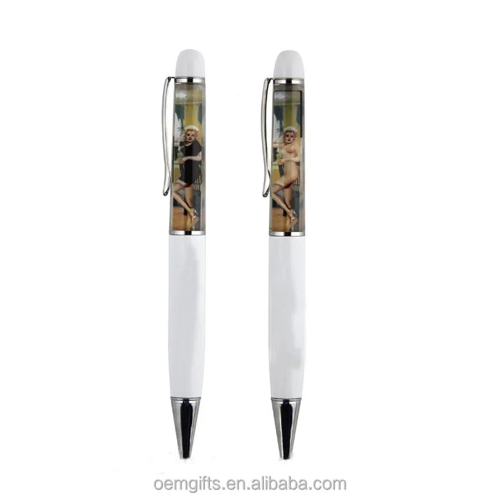 Metal Floating Pen Floaty Style Stripper Ball Pen