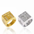 Vintage Men Rings Jewelry Religious Jesus Cross Rings
