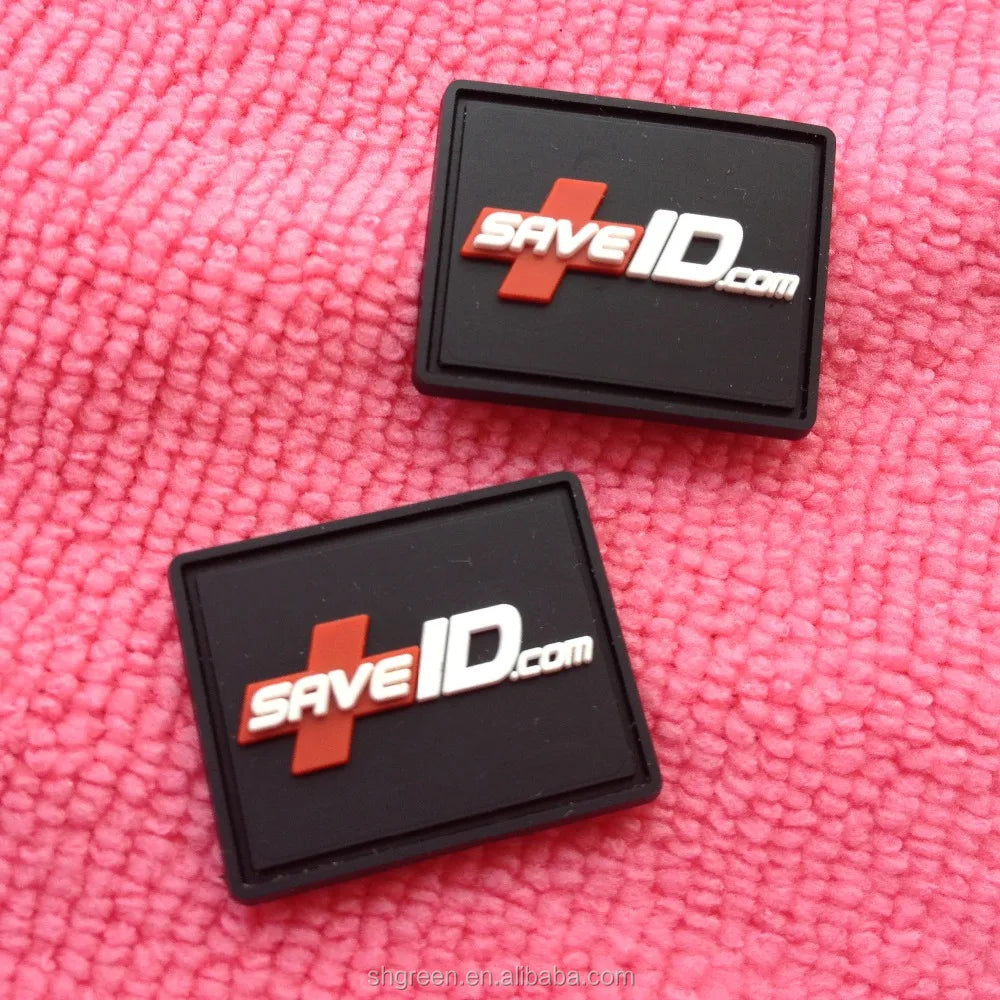 Professional Silicone Rubber Labelnewest Raised logo Rubber Label for Apparel