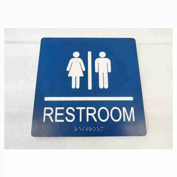 Cosun Modern Design Hanging Magnetic Aluminum Door Sign Plate for Bathroom Open Closed Eco-Friendly Durable for Hotels Push Pull