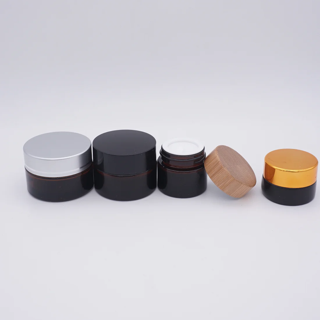 Cosmetic Packing Glass Cosmetic Round Jar 250ml for Face Cream