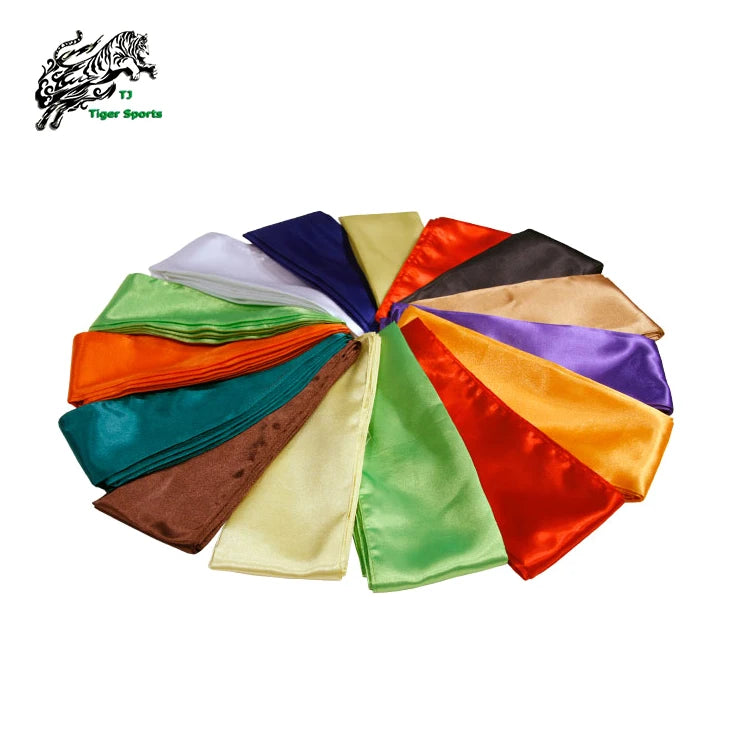 Chinese Traditional Martial Arts Satin Kung Fu Sashes 100% Polyester Durable Unisex Adult