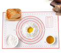 Large 60*40CM Silicone Fiberglass Kneading Dough Mat Home Kitchen Pastry Mat for Baking & Pastry Tools