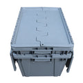 JOIN Heavy Duty Stackable Attached Lid PP Logistics Box Solid Moving Crates With Lid for Warehouse Fruit Shipping