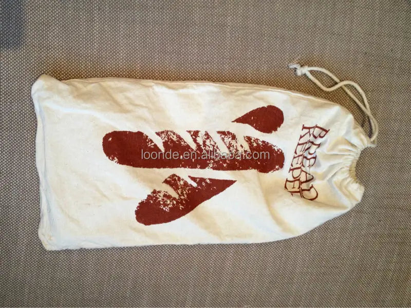 Eco-friendly Germany Quality Custom Reusable Organic Cotton Bread Bag