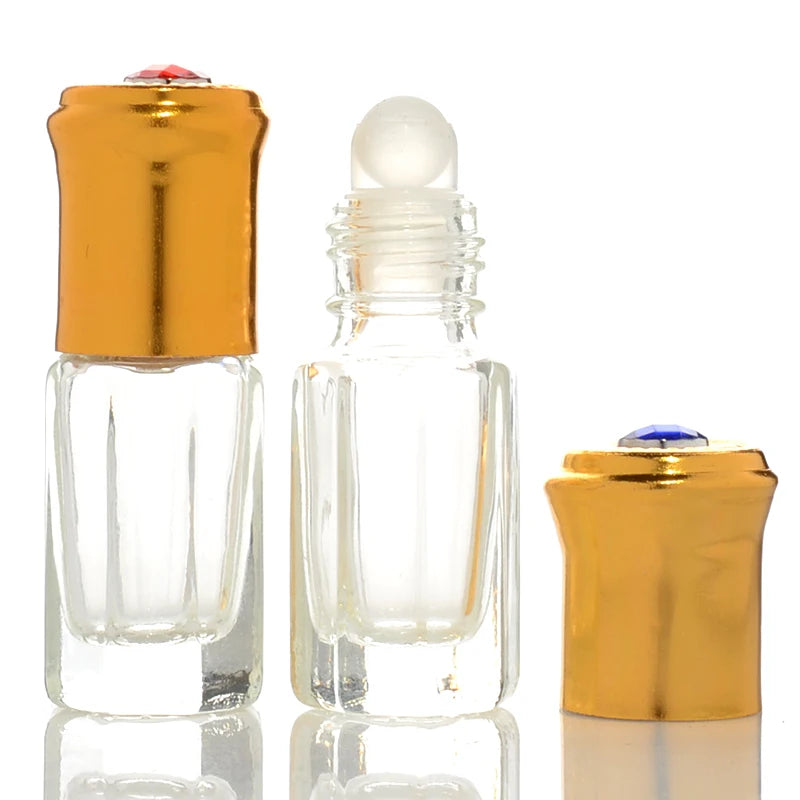 Empty Glass Bottle Attar Perfume Oil Bottle 3ml 6ml 12ml Attar Bottles Available for Customized logo