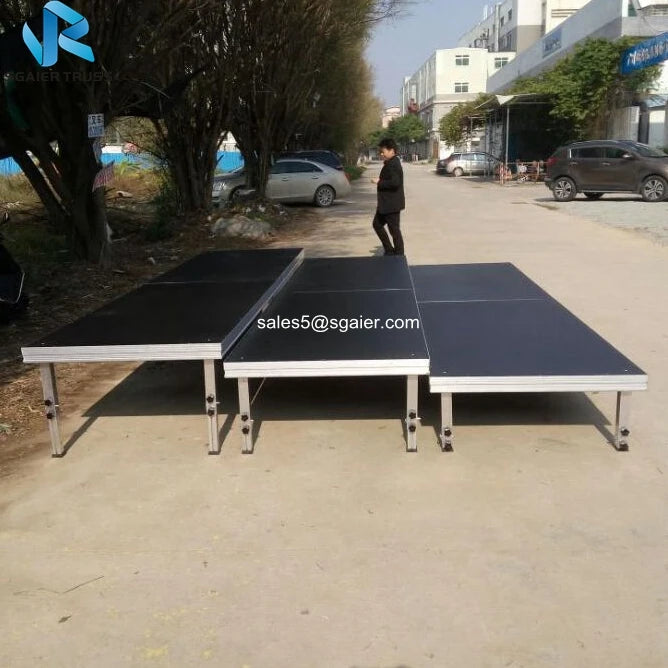 Aluminum Portable Used Event Pole Dance Stage with Adjustable Leg for Sale