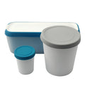 Custom Eco Friendly Reusable Silicone  Ice Cream Container Cup Ice Cream Tub With Lid