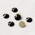Jet Black Sew on Rhinestone  Sew in Beads Flatback Stones and Crystals Strass Rivoli Shape for Wedding Dress
