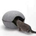 Indoor Folding Luxury Egg Shape Kennel Felt Kitten Play Cat House Bed Cave for Cat
