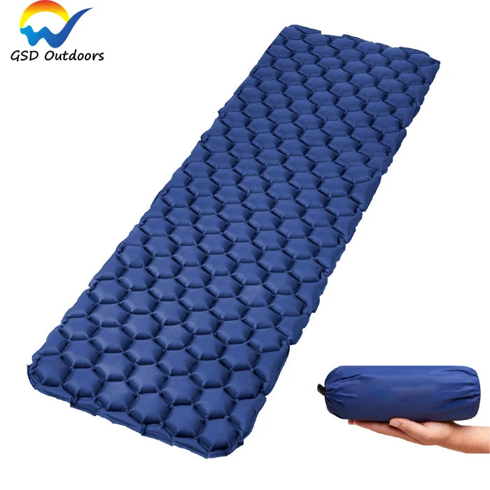 GSD Outdoor Camping Ultralight Inflatable Sleeping Pad Self Inflating Sleeping Pad Camping Mat for Hiking Traveling Hammock Pad