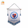 Mini Custom Football Club Flag University Match Pennant with Logo Personalized Exchange Souvenir for Student Sports Events