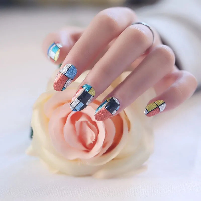 Shanghai Huizi new design waterproofnail wraps long lasting Real nail polish stickers