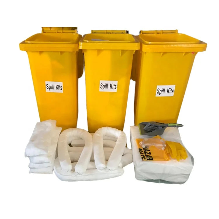 Safety Efficient 100% pp Oil Spill Kit with Wheelie Bins