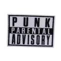 Parental Advisory Advertisement Embroidered Patch Chenille Embroidery Heat Transfer Patches