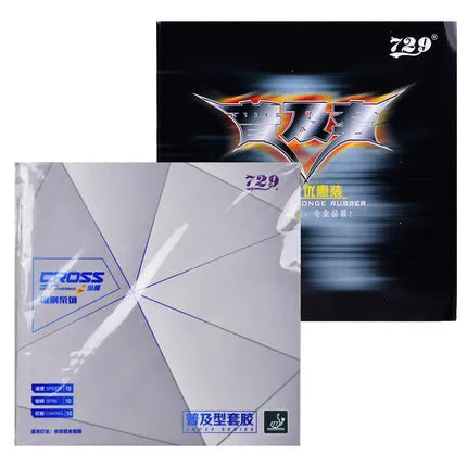 Friendship 729 Cross Series Pimples Red/Black Light Sponge Table Tennis Rubber 42-48 Hardness I.T.T.F Certified with Low MOQ