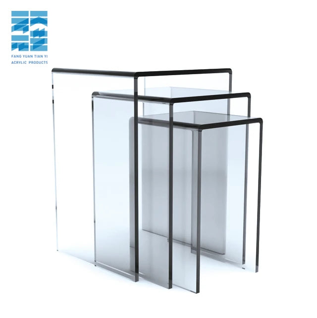 Manufacturer Factory Supplier Perspex Unique Designed Custom Acrylic Tower Side Table - Tall