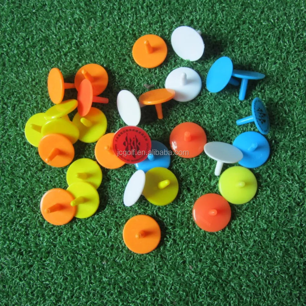 Customized Logo Printed Plastic 17mm Golf Ball Marker Plastic Position Ball Marker