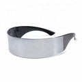 Wrap Around Mirror Sunglasses Comfortable Lightweight Durable PC Lenses Rimless Frame UV Protection Outdoor 2018