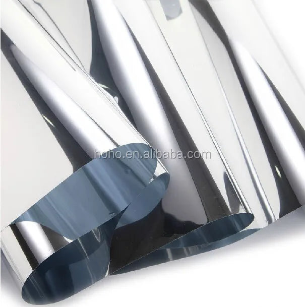 HOHOFILM 15%VLT B-0404 Architectural Privacy Window Film Solar Reflective Glass Film With Double Silver Mirror Effect MegaBDM