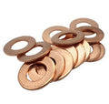 Copper Shim Flat Washer Bonded Plain Finish M3-M24