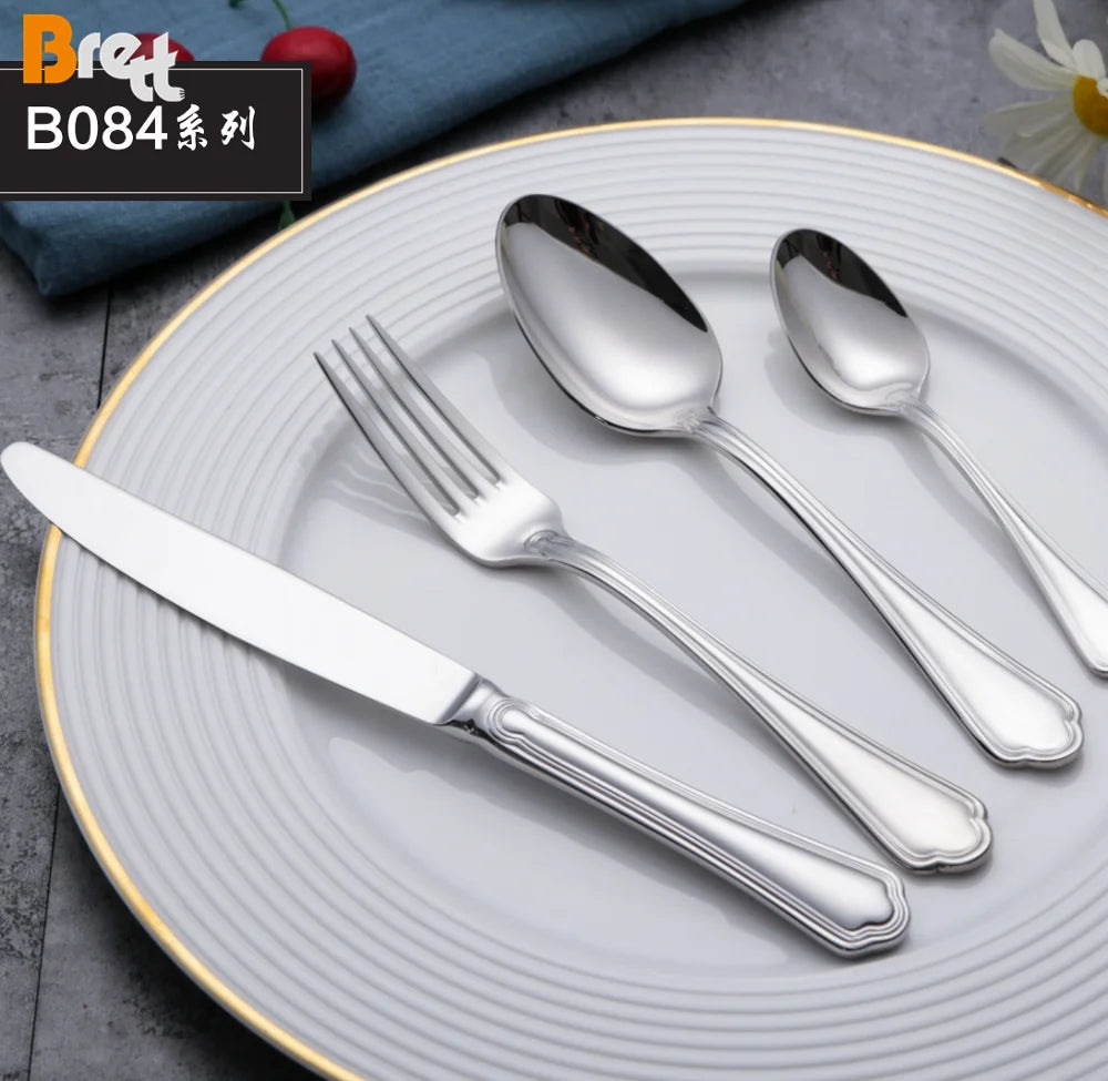 Used Restaurant Wedding Salad Spoon Fork Vintage Silver Plated Flatware Wholesale