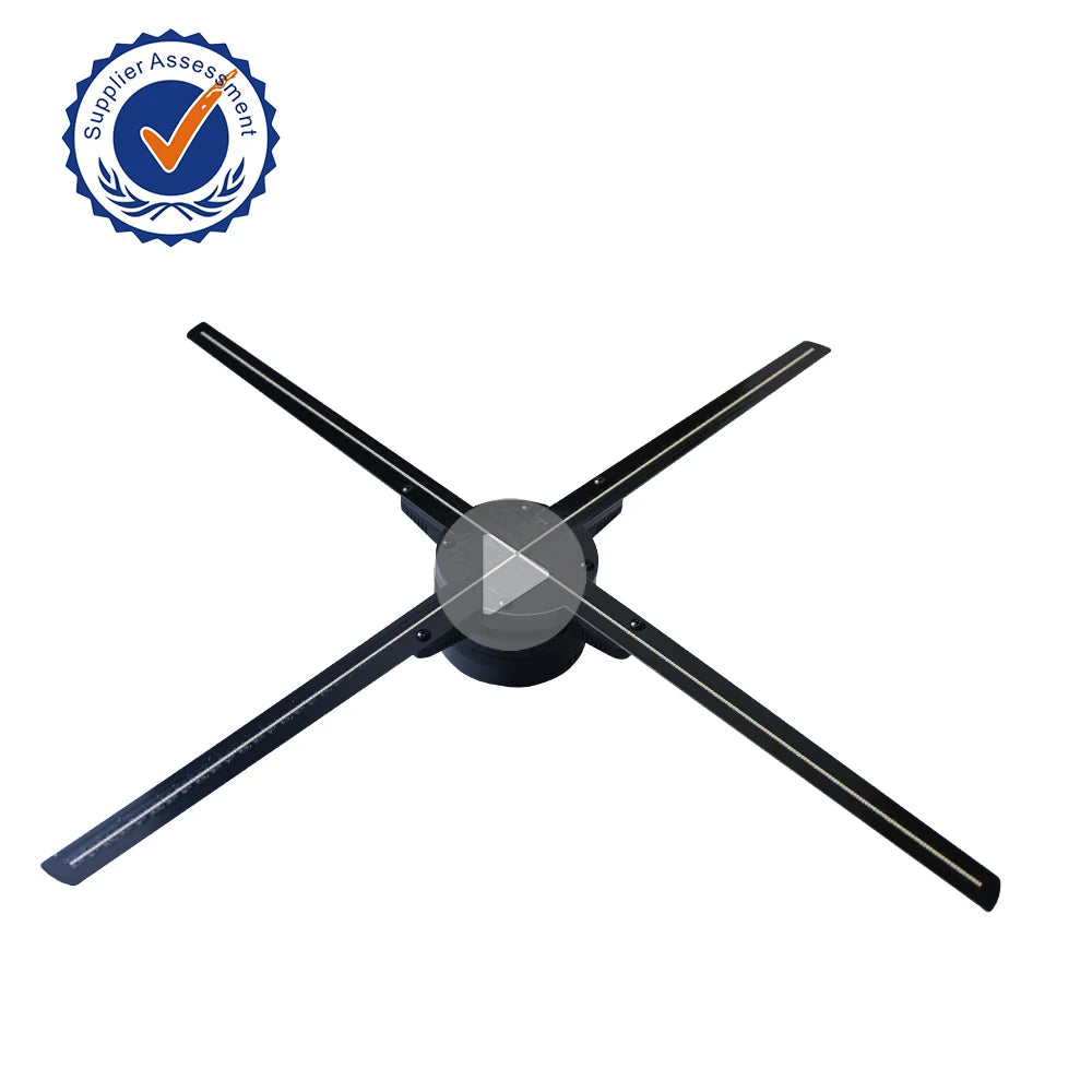 Hot Products Holographic Christmas Promotion Display Led Fan 3D Hologram Fan Wifi 3D Holographic Fan Projector