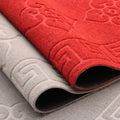 Heavy Duty Custom Cushioned Pet Friendly Entrance Door Indoor Mats Modern Reversible Front Plain Polyester Embossing Velour PVC