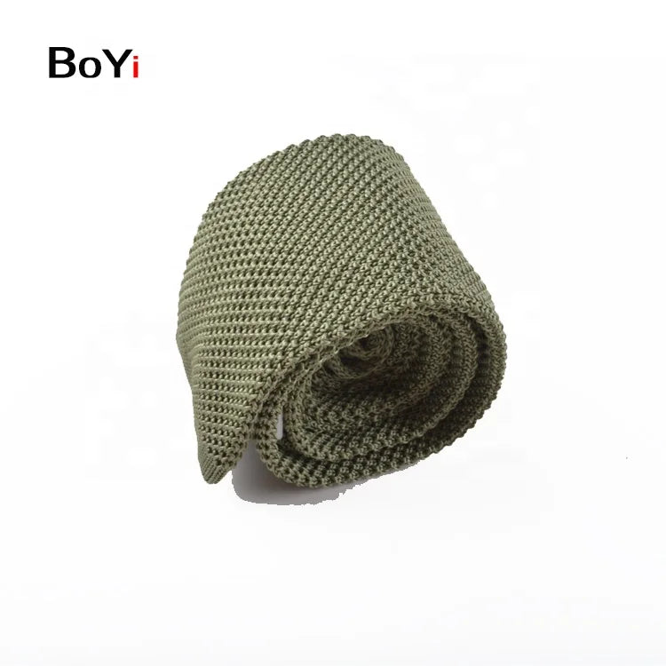 Wholesale Young Men's Fancy Stripe Store Silk Knit Tie